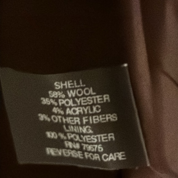 MICHAEL Michael Kors Asymmetrical belted wool merlot coat Sz M - Picture 11 of 15